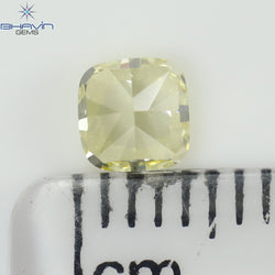 0.20 CT クッション シェイプ ナチュラル ルース ダイヤモンド グリーン カラー VS1 クラリティ (3.38 MM)