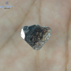 0.95 CT Slice Shape Natural Diamond Salt And Pepper Color I3 Clarity (11.94 MM)