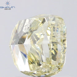 1.81 CT Cushion Shape Natural Diamond Yellow Color I2 Clarity (6.30 MM)