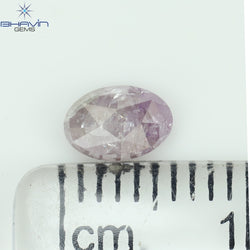 0.18 CT オーバル シェイプ ナチュラル ダイヤモンド ピンク カラー VS2 クラリティ (3.95 MM)