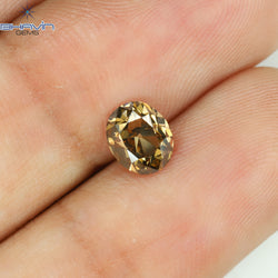 0.81 CT Oval Shape Natural Diamond Chocolate Color SI1 Clarity (6.21 MM)