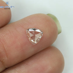 0.34 CT Triangle Shape Natural Diamond White Color VS2 Clarity (6.06 MM)