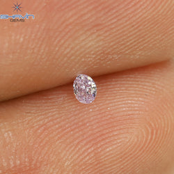 0.04 CT Oval Shape Natural Diamond Pink Color VS2 Clarity (2.34 MM)