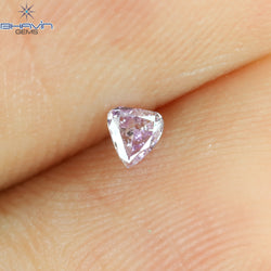 0.05 CT Heart Shape Natural Diamond Pink Color SI1 Clarity (2.61 MM)
