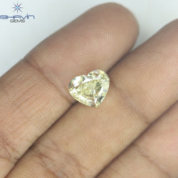 GIA Certified 2.01 CT Heart Diamond Y to Z Range Color Natural Loose Diamond (4.14  MM)