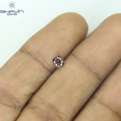 0.30 CT Cushion Shape Natural Diamond Pink Color SI1 Clarity (3.70 MM)