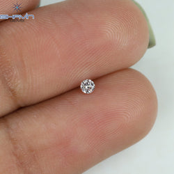 0.04 CT Round Shape Natural Diamond Pink Color SI1 Clarity (1.75 MM)