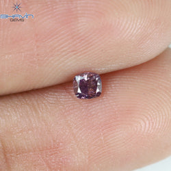 0.13 CT Cushion Shape Natural Diamond Pink Color SI2 Clarity (2.88 MM)