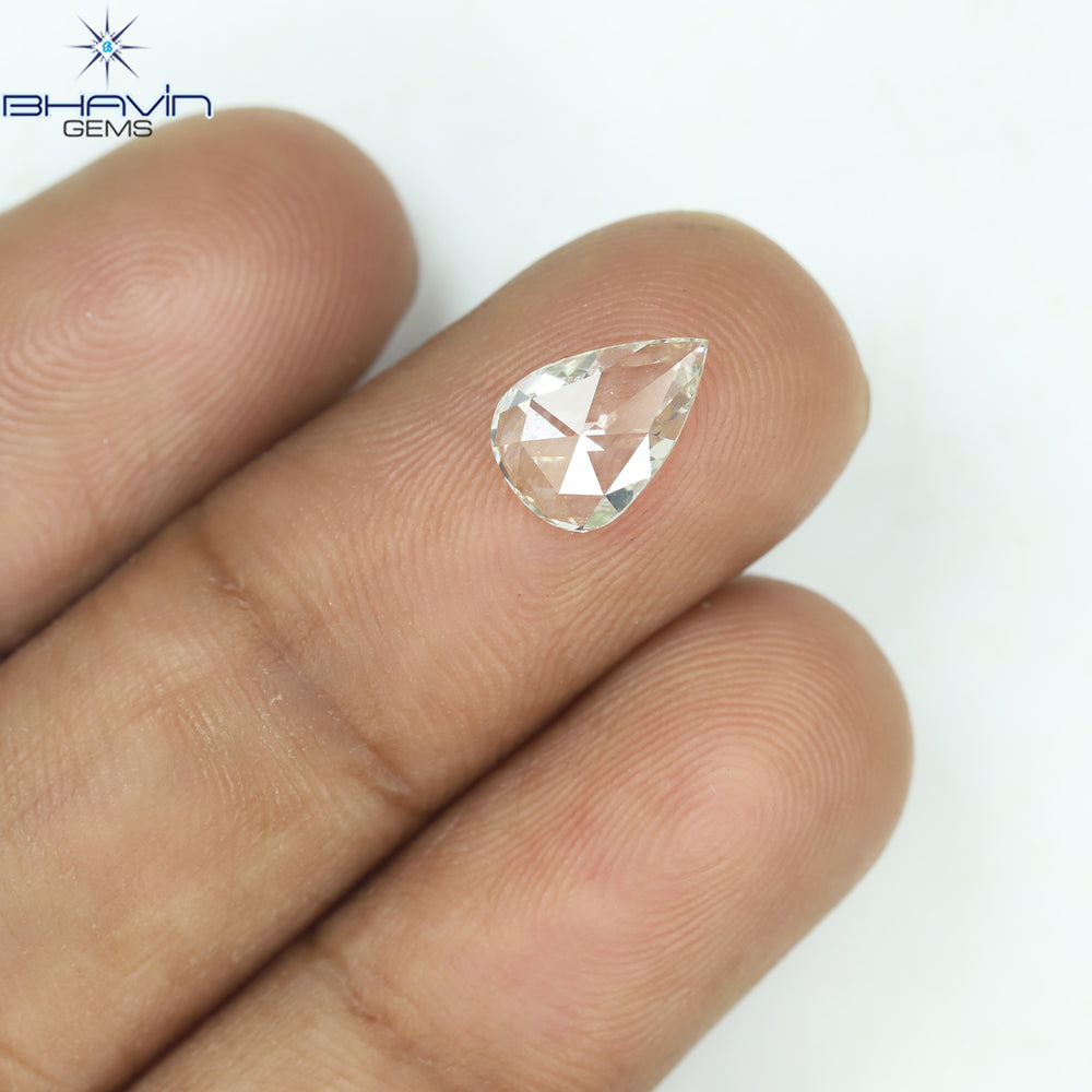 0.80 CT Pear Shape Natural Diamond White Color VS1 Clarity (8.65 MM)