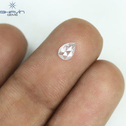 0.23 CT Pear Shape Natural Diamond White Color I1 Clarity (5.21 MM)