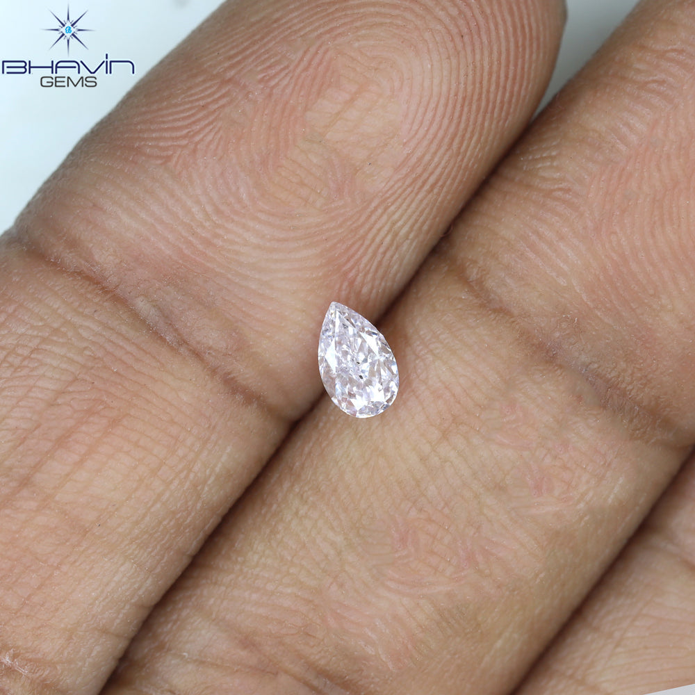 GIA Certified 0.25 CT Pear Diamond Pink Color Natural Loose Diamond (5.03 MM)