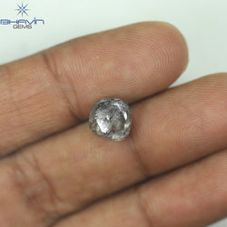 3.03 CT Rough Shape Natural Diamond Salt And Pepper Color (8.10 MM)