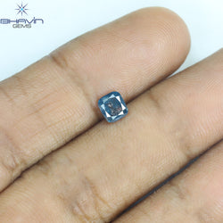 0.43 CT Cushion Diamond Natural Diamond Blue Diamond Clarity I3 (4.67 MM)