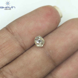 0.76 CT Rough Shape Natural Diamond Brown Color VS1 Clarity (4.12 MM)