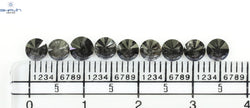 2.69 CT/9 Pcs Round Shape Natural Loose Diamond Salt And pepper Color I3 Clarity (4.25 MM)