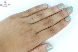 0.15 CT Pear Shape Natural Diamond Pink Color VS1 Clarity (4.19 MM)