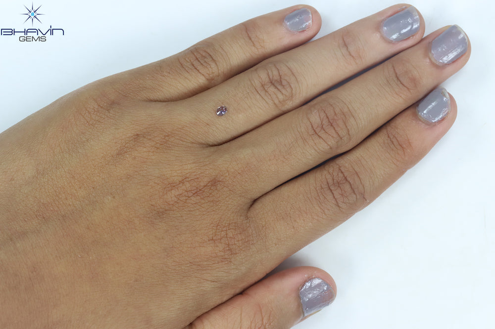 0.13 CT Oval Shape Natural Diamond Pink Color SI1 Clarity (2.79 MM)