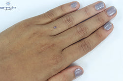 0.13 CT Oval Shape Natural Diamond Pink Color SI1 Clarity (2.79 MM)