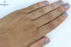 0.31 CT Oval Shape Natural Diamond Pink Color I1 Clarity (4.55 MM)