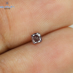 0.10 CT Cushion Shape Natural Diamond Pink Color I2 Clarity (2.72 MM)