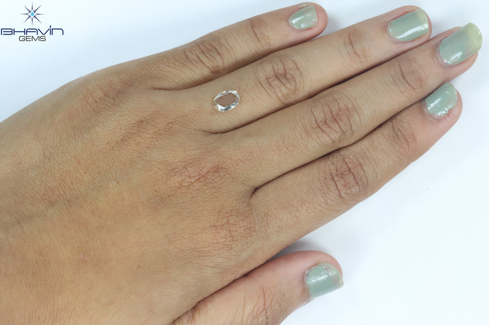 0.87 CT Oval Shape Natural Diamond Yellow Color VS2 Clarity (7.48 MM)