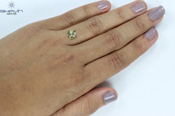 GIA Certified 2.01 CT Heart Diamond Brownish Yellow Color Natural Loose Diamond (8.29 MM)