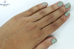 0.12 CT Oval Shape Natural Diamond Pink Color I1 Clarity (3.62 MM)