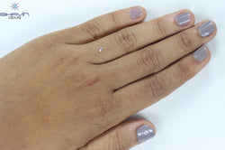 0.09 CT Cushion Shape Natural Diamond Pink Color SI1 Clarity (2.44 MM)