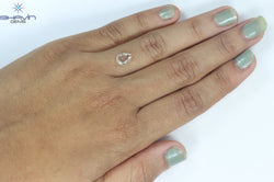 0.87 CT Pear Shape Natural Diamond White Color SI1 Clarity (8.34 MM)