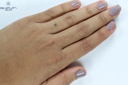 0.09 CT Heart Shape Enhance Green Color VS1 Clarity (2.55 MM)