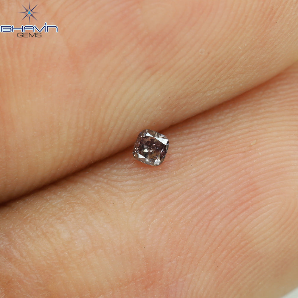 0.04 CT Cushion Shape Natural Diamond Pink Color SI1 Clarity (1.84 MM)