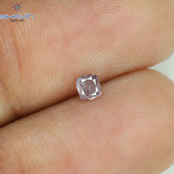 0.14 CT Cushion Shape Natural Diamond Pink Color I2 Clarity (2.95 MM)