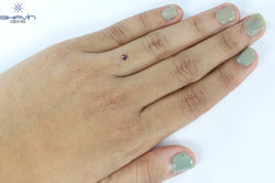 0.09 CT Heart Shape Enhanced Pink Color Natural Loose Diamond VS1 Clarity (2.60 MM)