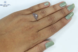 2.80 CT Diamond Cut Shape Natural Diamond Pink Color I3 Clarity (14.00 MM)