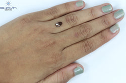 1.09 CT Pear Shape Natural Diamond Brown Color I2 Clarity (7.94 MM)