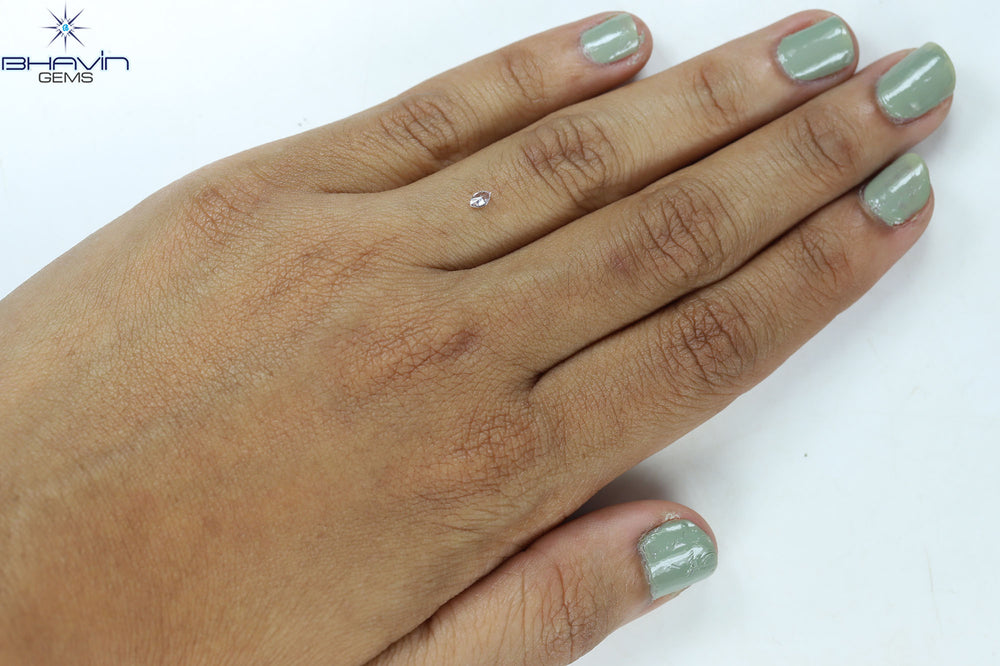 0.07 CT Marquise Shape Natural Loose Diamond Pink Color VS1 Clarity (3.64 MM)