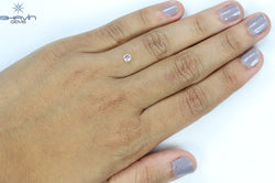 0.25 CT Cushion Shape Natural Diamond Pink Color I2 Clarity (3.70 MM)