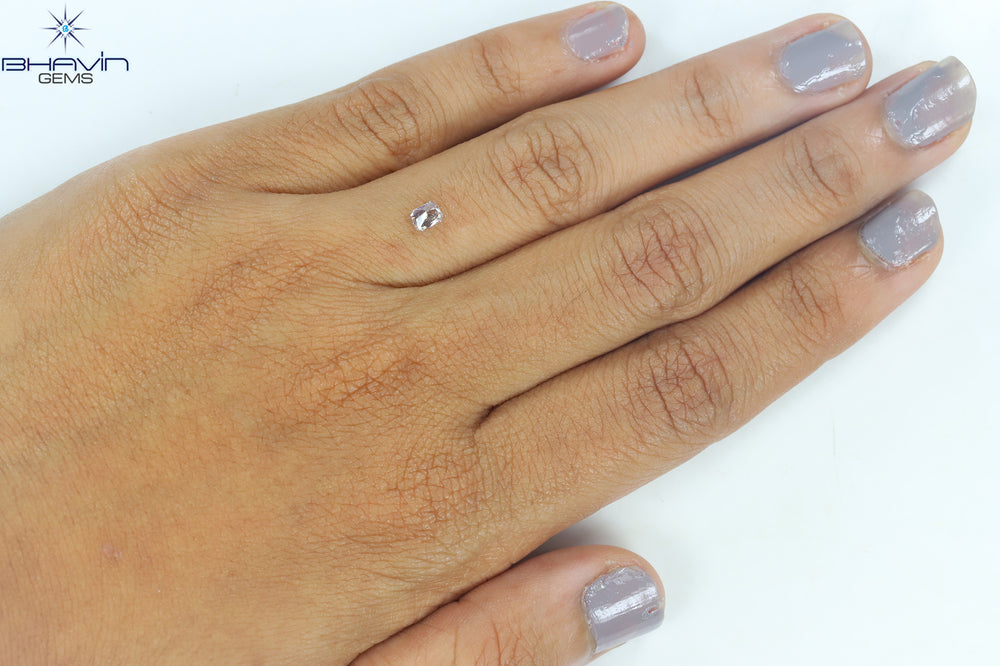 0.25 CT Radiant Shape Natural Diamond Pink Color SI2 Clarity (4.00 MM)