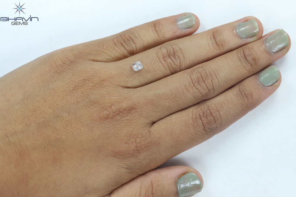 0.05 CT クッションシェイプ 天然ダイヤモンド ピンクカラー VS2 クラリティ (2.28 MM)