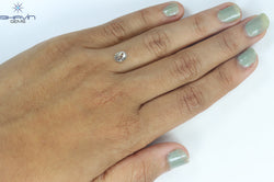 0.55 CT Oval Shape Natural Diamond Yellow Color SI1 Clarity (6.50 MM)