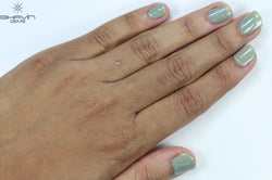 0.05 CT Pear Shape Natural Diamond Pink Color VS2 Clarity (3.02 MM)