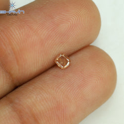 0.11 CT Cushion Shape Natural Diamond Pink Color SI1 Clarity (2.90 MM)