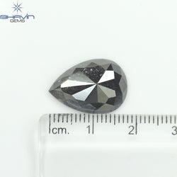 8.93 CT Pear Shape Natural Loose Diamond Salt And Pepper Color (18.10 MM)