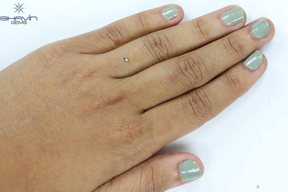 0.04 CT Round Shape Natural Diamond Pink Color SI2 Clarity (2.33 MM)