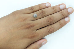 3.14 CT Rough Shape Natural Diamond Grey(Salt And Pepper) Color I3 Clarity (9.40 MM)