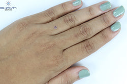 0.18 CT Cushion Shape Natural Diamond Pink Color SI2 Clarity (2.75 MM)