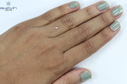 0.08 CT Oval Shape Natural Diamond Pink Color SI1 Clarity (3.06 MM)
