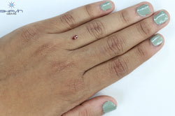 0.16 CT Marquise Shape Natural Diamond Pink Color VS1 Clarity (4.90 MM)