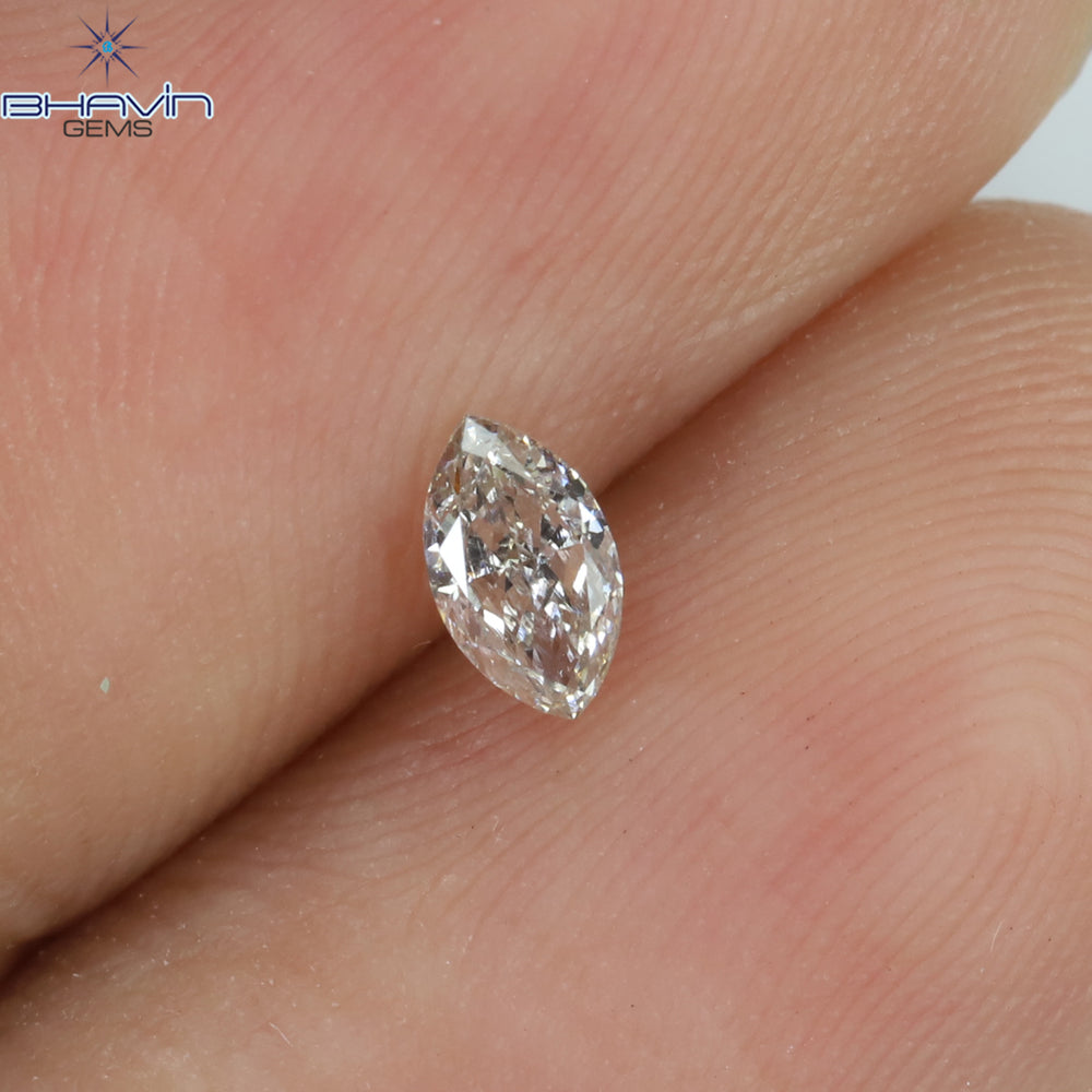 0.16 CT Marquise Shape Natural Loose Diamond Pink Color VS2 Clarity (4.71 MM)