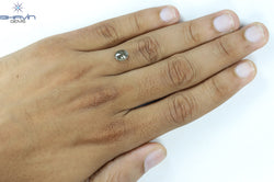 1.75 CT Oval Shape Natural Diamond Salt And Papper Color I3 Clarity (8.04 MM)